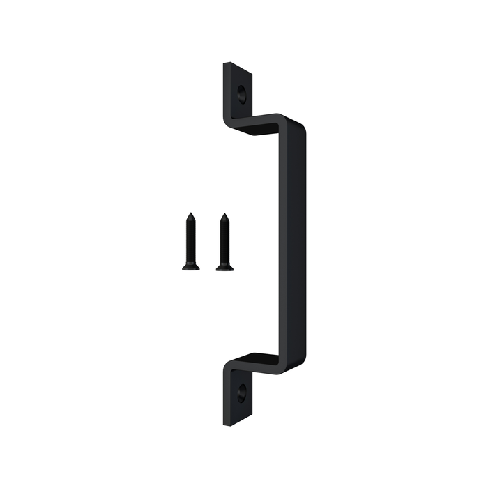 Rolltrak Matte Black Barn Door Square Raised Handle