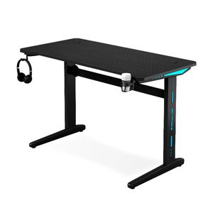 MIUZ Gaming Desk Office Computer Desk Home Study Carbon Fiber Table RGB LED