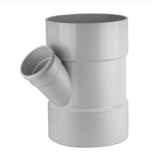 Holman 225 x 100mm 45° PVC DWV Female And Female Plain Junction