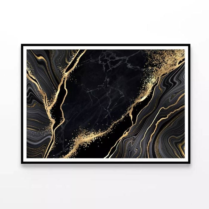 Luxury Black And Gold  Print 100% Australian Made 120x90cm  (poster)