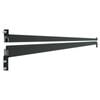 ProtectorAl 60 x 1765 x 40mm Black Satin Aluminium Top & Bottom Rail Set