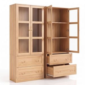 Artiss Buffet Sideboard Cabinets X2 180cm Pantry Wood