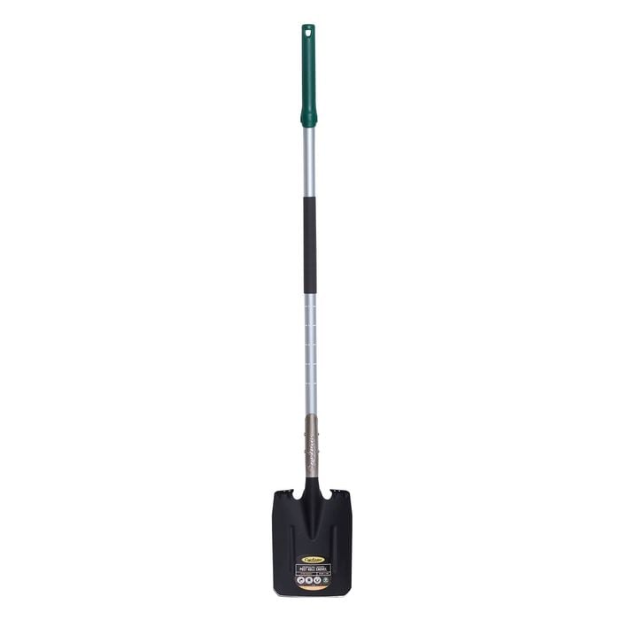 Cyclone Post Hole Square Shovel Fibreglass Long Handle 