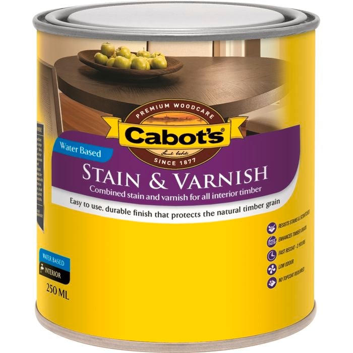 Cabot's 250ml Maple Gloss Water Based Stain And Varnish - 250ml