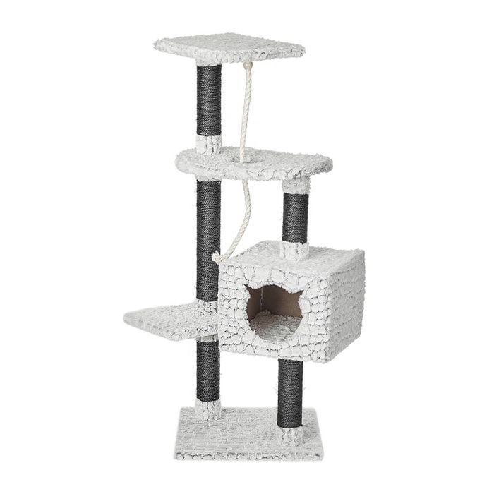 M-Pets 113cm Snake Trivor Cat Tree Scratch Post White