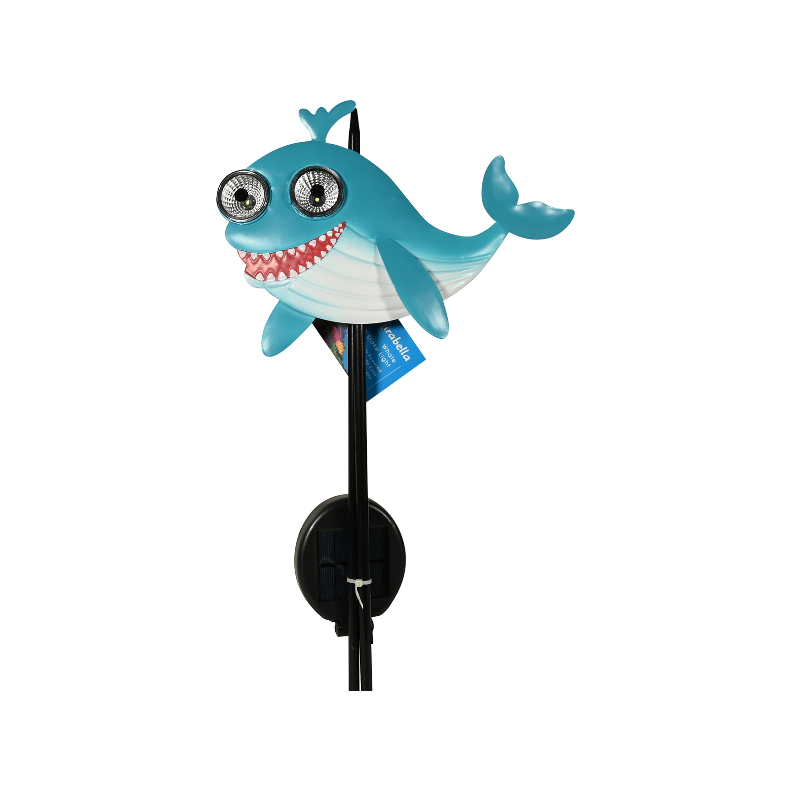 Mirabella 85cm Whale Solar Metal Stake Light product image