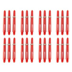 8x 3pc Formula Sports Tex Grip 48mm Nylon Shafts Medium - Red