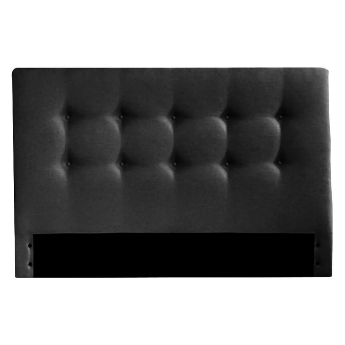 Brook Fabric Bed Headboard, King, Charcoal