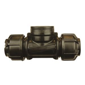 Philmac Metric 16mm x 16mm x 1/2" Poly x Poly x FI BSP Pipe Tee