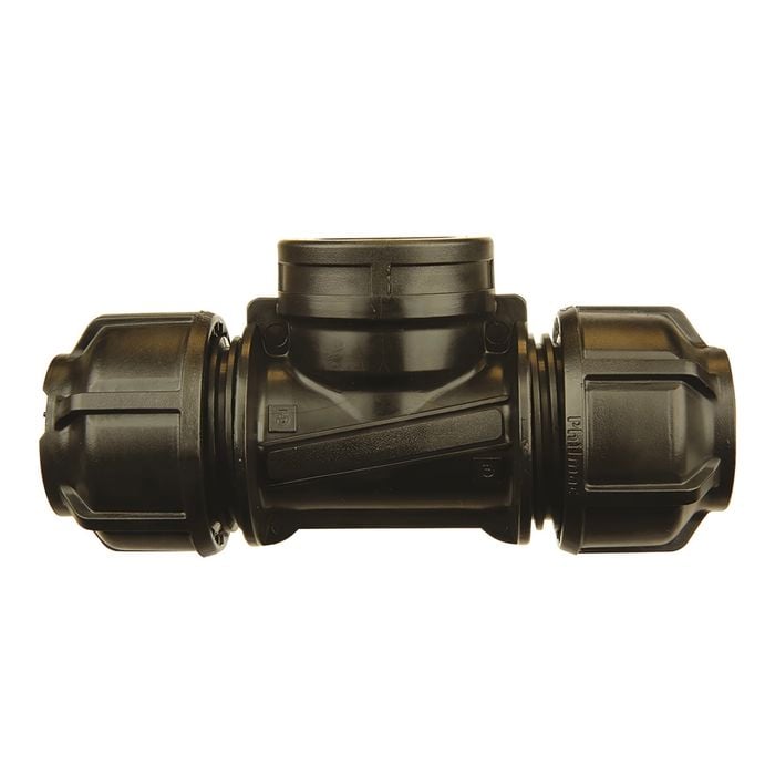 Philmac Metric 16mm x 16mm x 1/2" Poly x Poly x FI BSP Pipe Tee