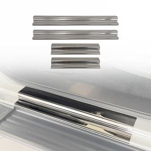 AUSGO Door Sill Protector for ISUZU DMAX D-MAX Dual Cab 2020-Onwards Stainless Steel Scuff Plate Cover