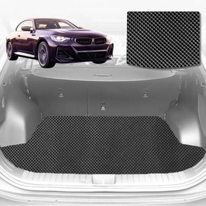 6D Diamond Car Boot Mat for BMW 2 Series Coupe (G42)2022-Current-Cargo Mat-Black-Outback GT