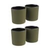 2x 2pc Teaology Cast Iron Heat Retaining Tea Cup Set Serenity Olive 120ml