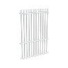 ProtectorAl 350 - 1200 x 1800mm Pearl White Aluminium Spear Top Pool Fence Panel With Mid Rail