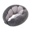 Catzon Adjustable Travel Pillow Extra-Soft Neck Support Cushion-Dark Grey