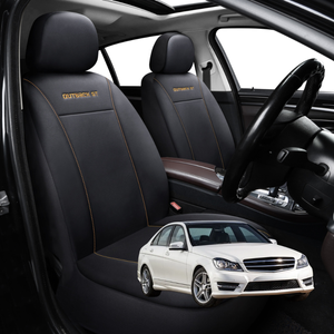 Car Seat Cover for Mercedes-Benz C-class 2007 - 2014 Sedan (W204) - Black-Front Only