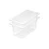 SOGA 1/3 GN Polycarbonate Food Pan 150mm Clear 2 Pack