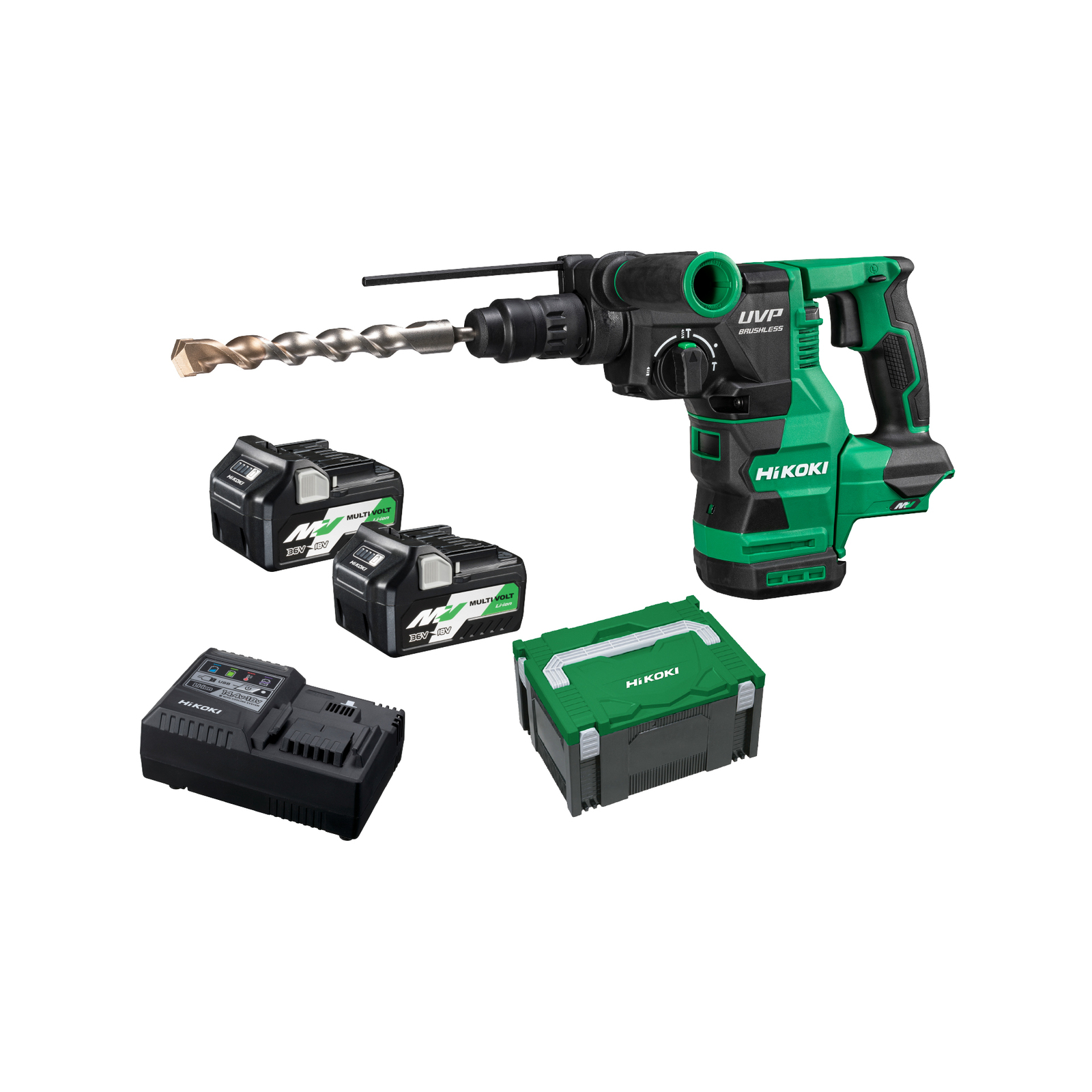 HiKOKI 36V 28mm SDS PLUS Brushless Rotary Hammer with Quick Release Chuck Kit product image