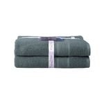 2PK Ultimate Alanya Bathroom Bath Towel 550Gsm Slate