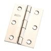 Zenith  85mm Polished Stainless Steel Butt Hinge Fixed Pin