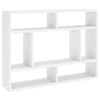 vidaXL Wall Shelf White Engineered Wood Hanging Floating Cabinet Display Rack