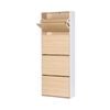 Artiss 8 Tier Shoe Rack Storage Cabinet Pine