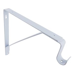 Carinya 305 x 265 x 25mm White Closet Rod Bracket