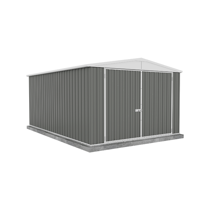 Absco Sheds 3.0 x 4.48 x 2.06m Woodland Grey Three Door Utility Garden Shed 