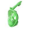 Catzon Kids Snorkel Mask Full Face with Camera Mount 180 Degree Panoramic View Snorkeling Set-Fluorescent Green
