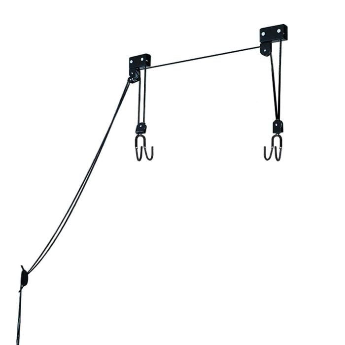 Monvelo Bike Lift Pulley System Ceiling Storage Rack - Yellow