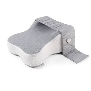 NNEOBA Orthopedic Memory Foam Leg Pillow with Adjustable Strap Grey