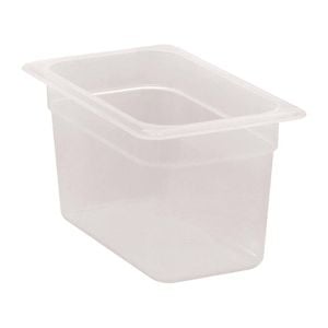 Cambro Gastronorm Tray Polypropylene Translucent 1/4 150mm Food Pan Commercial Kitchen Storage