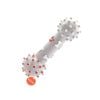 Paws & Claws Paw Print Dumbbell Vinyl 25.5x8x8cm Assorted