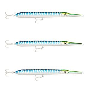 3x Rapala 22cm Flash X Skitter Floating Topwater Fishing Lures - HD Wahoo UV