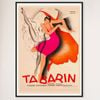 Galrie Tabarin by Paul Colin Vintage Art Deco Poster Elegant Stylish Home Décor, Black Frame, A1 60 x 84cm (23 x 33inch)