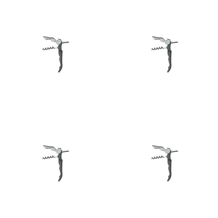 4PK Barpro Waiters Friend Black Cockatoo Corkscrew Barware Accessory