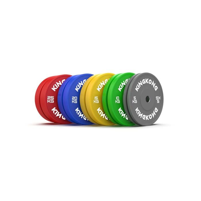 Premium Color Olympic Bumper Plates 150KG Package