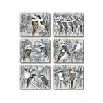 Cinnamon Placemats Cork Backed Set of 6 Kookaburra Laugh