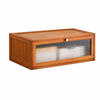 FORET Stackable Shoe Box Storage Cabinet Fluted Door 50cm Brown