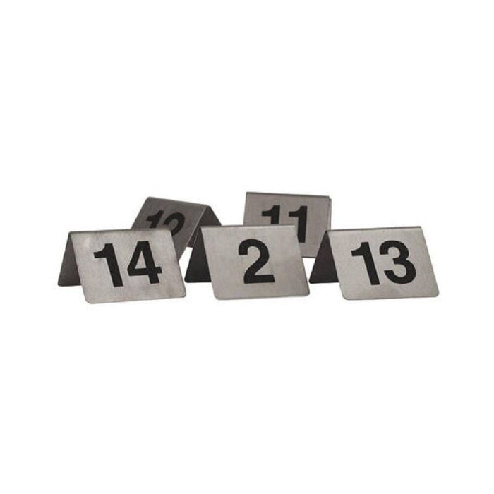 Trenton A-Frame Stainless Steel Table Numbers - 51-60
