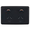 Deta 10Amp Black Double Powerpoint
