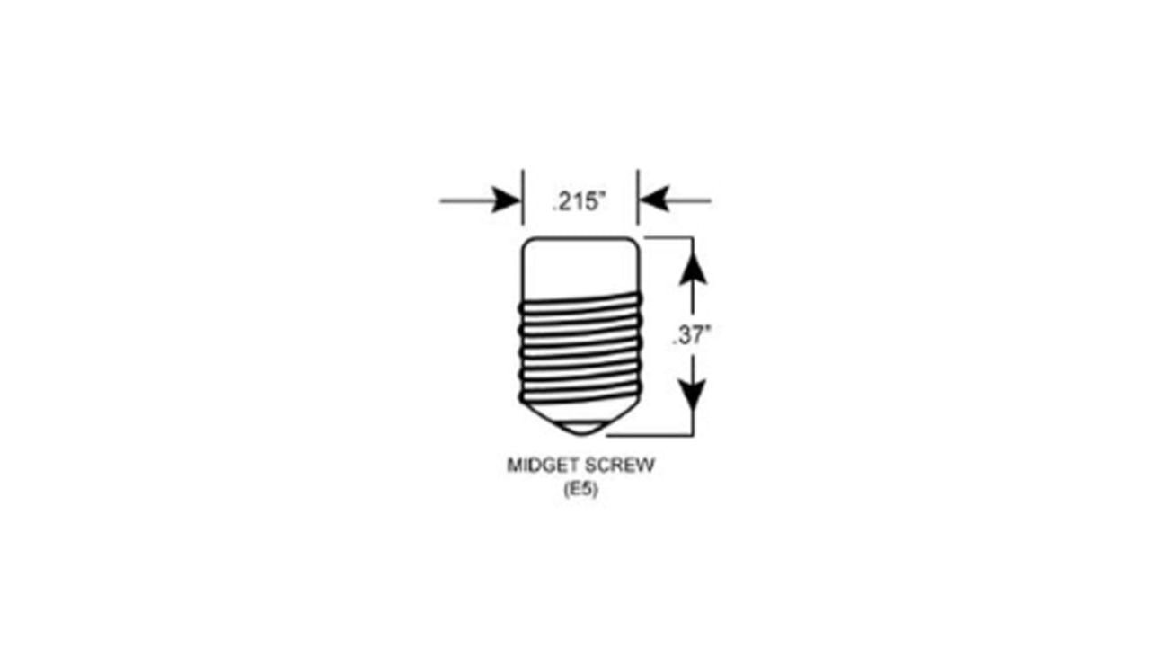 A diagram of a Lilliput Edison screw globe.