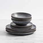 Salisbury & Co Siena Dinner Set 12pc Charcoal