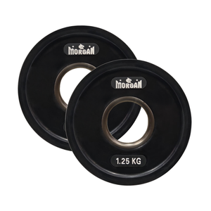 Morgan Tri-grip Rubber Coated Olympic Weight Plates (pair) [1.25kg]