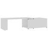 vidaXL Coffee Table White Engineered Wood Couch Table Living Room Accent Table