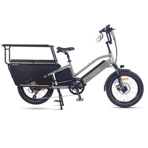 NCM CG7 Step Thru Cargo E-Bike, 250W, 48V 19Ah 912Wh Battery, Hydraulic Brakes [Sage Green 20"]