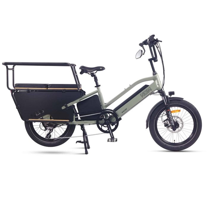 NCM CG7 Step Thru Cargo E-Bike, 250W, 48V 19Ah 912Wh Battery, Hydraulic Brakes [Sage Green 20"]