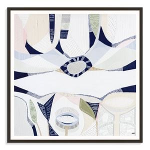 Artist Lane "Sanatorium Lake " by Ani Ipradjian - 76x76cm Black Framed Print
