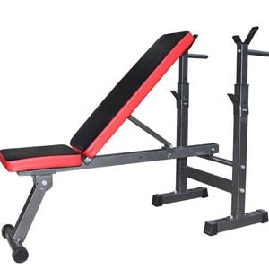 Adjustable Benches Rack Barbell Rack Weight Lifting Bed Foldable Press Gym