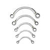 GEARWRENCH 5 Piece 72-Tooth 12 Point Reversible Half Moon Double Box Ratcheting Metric Wrench Set